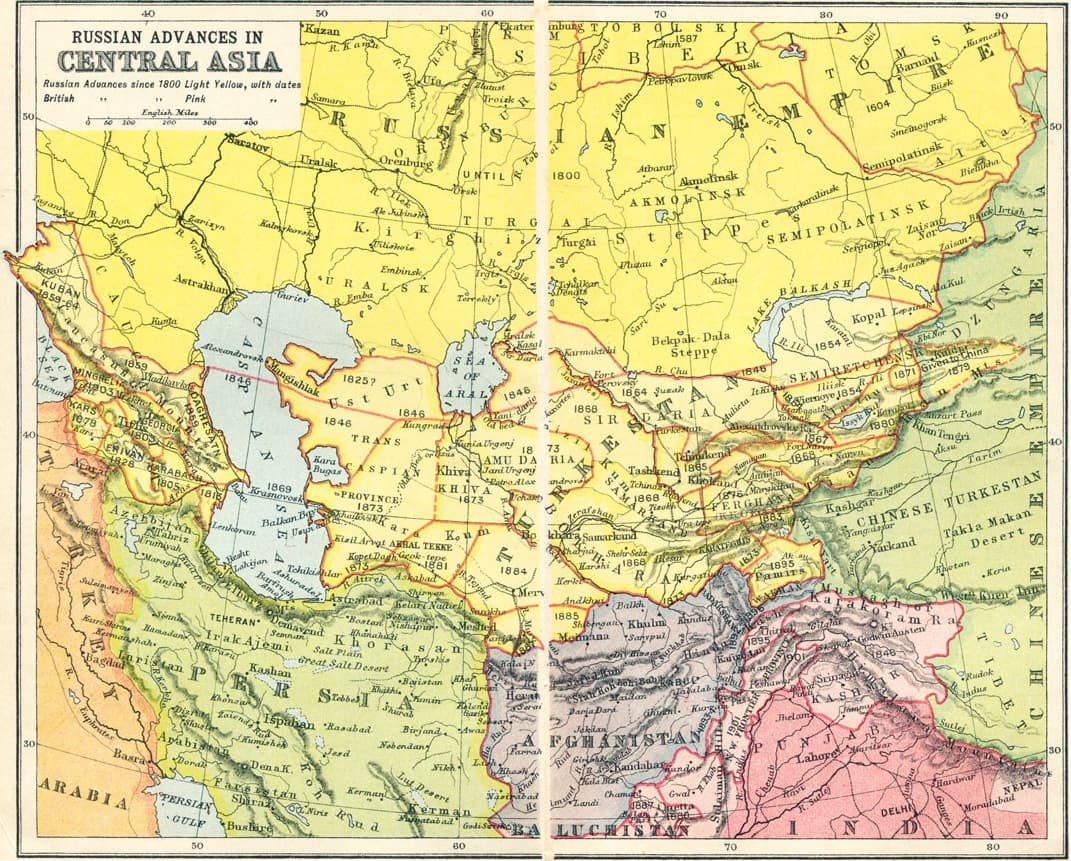 Image illustrating Russian colonisation of Central Asia