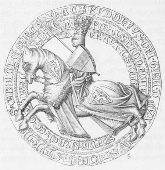 Image illustrating Rudolf I of Bohemia