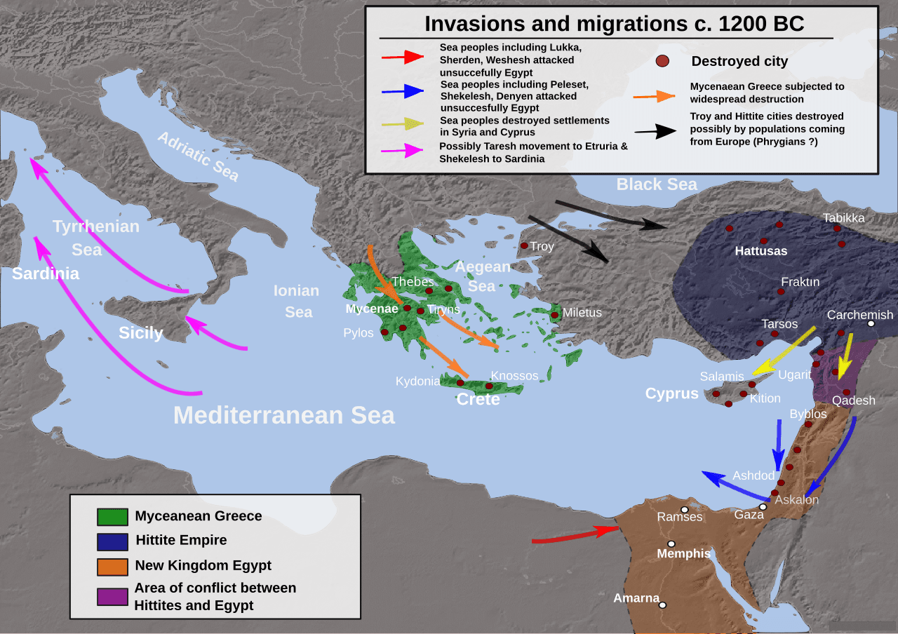 Image illustrating Bronze Age collapse